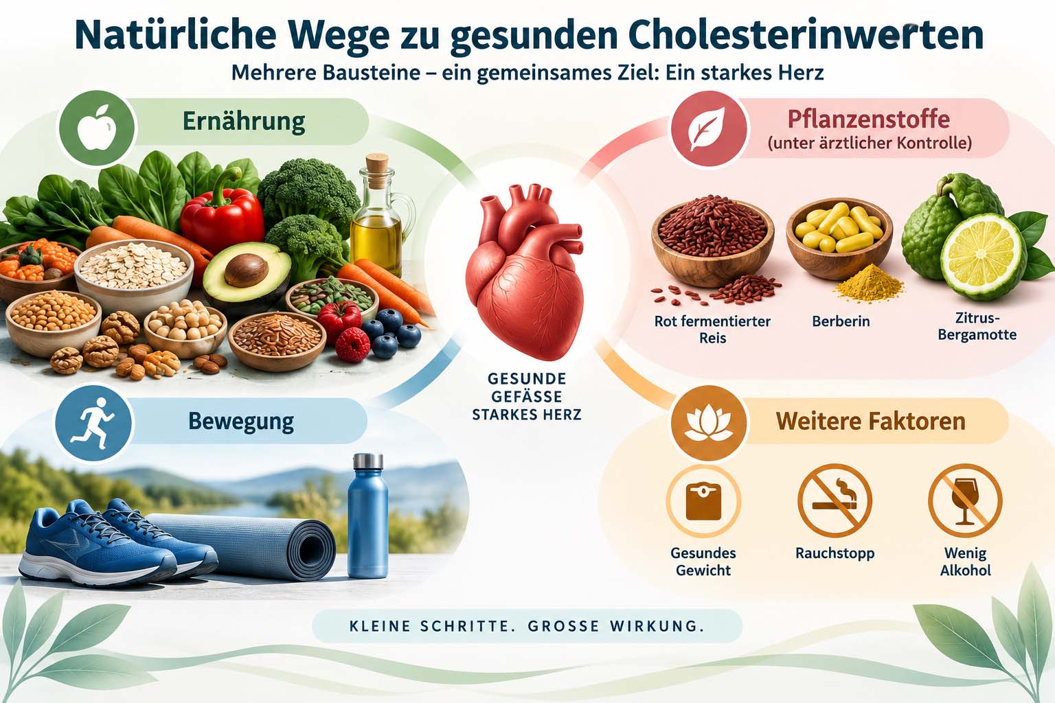 Cholesterinsenkung - natürlich, komplementär - alternative zu Cholesterinsenkern / Statinen